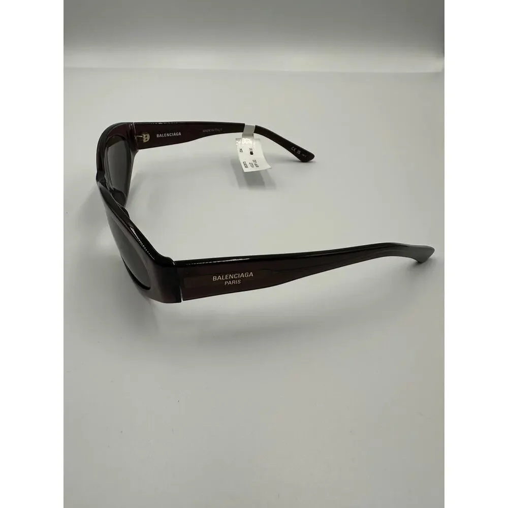 New Balenciaga BB0367S frame Violet lenses Grey  Sunglasses